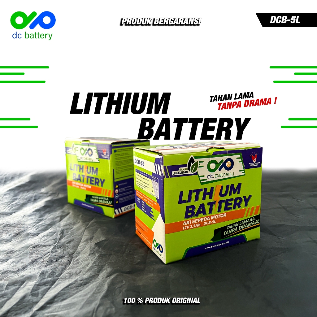 Aki Lithium GTZ5S DCB-5L 12V 3.5 Ah DC Battery Original