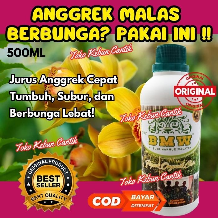 Pupuk Anggrek Organik Cair – Terbaik untuk Bunga Anggrek Cepat Berbunga Lebat & Subur