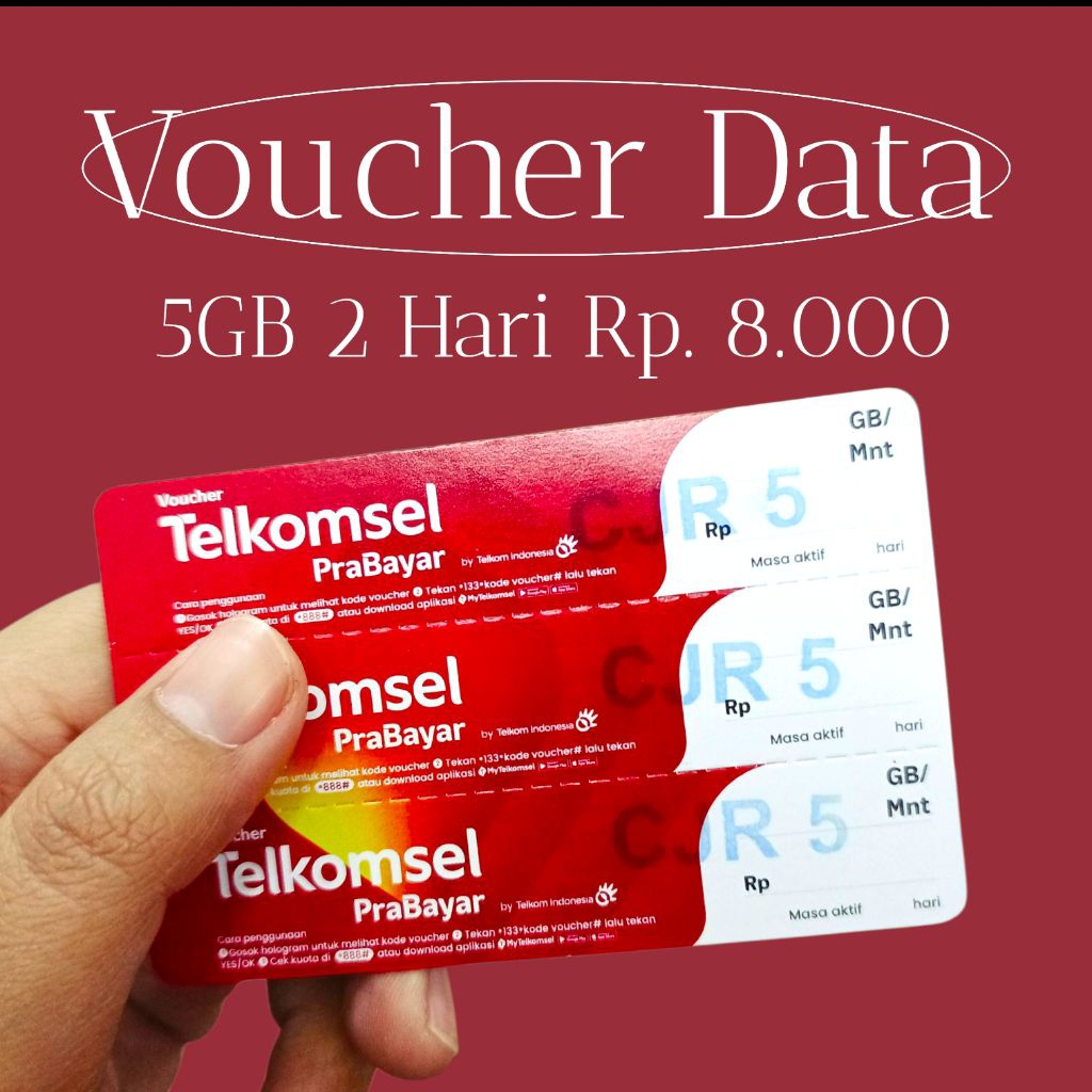 Voucher Data Telkomsel 5GB 2 Hari