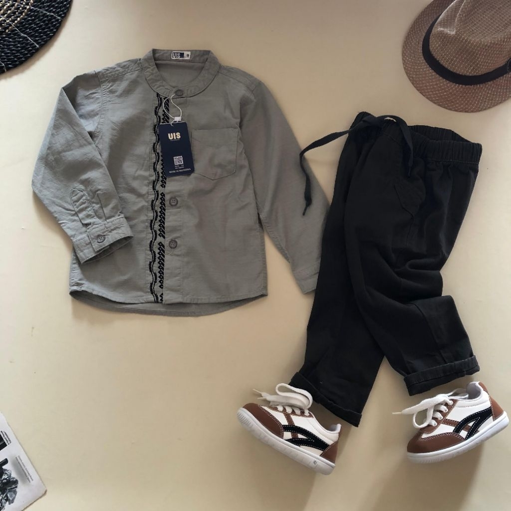 setelan kemeja koko UIS anak cowok