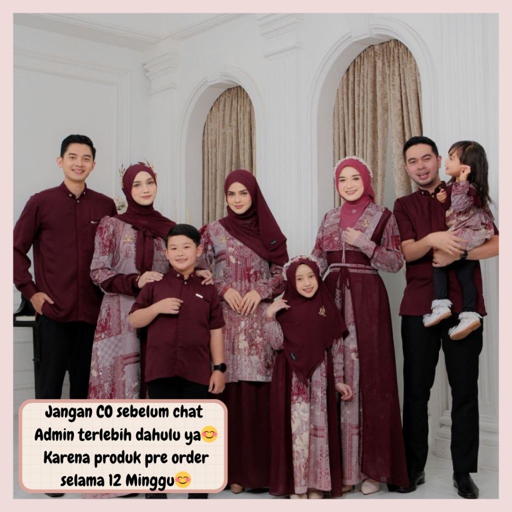 BLOSSOM palace sarimbit lebaran 2026 by Meccadina OPEN PRE ORDER (READY FEBRUARI 2026) Family set co