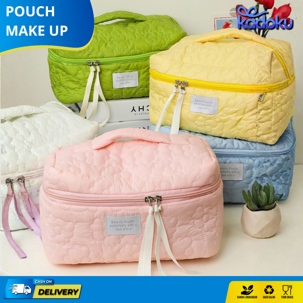 Pouch Make up / Tas Skincare Make Up Bag Organizer Bag Tas Serbaguna Pouch Waterproof / Tas Skincare