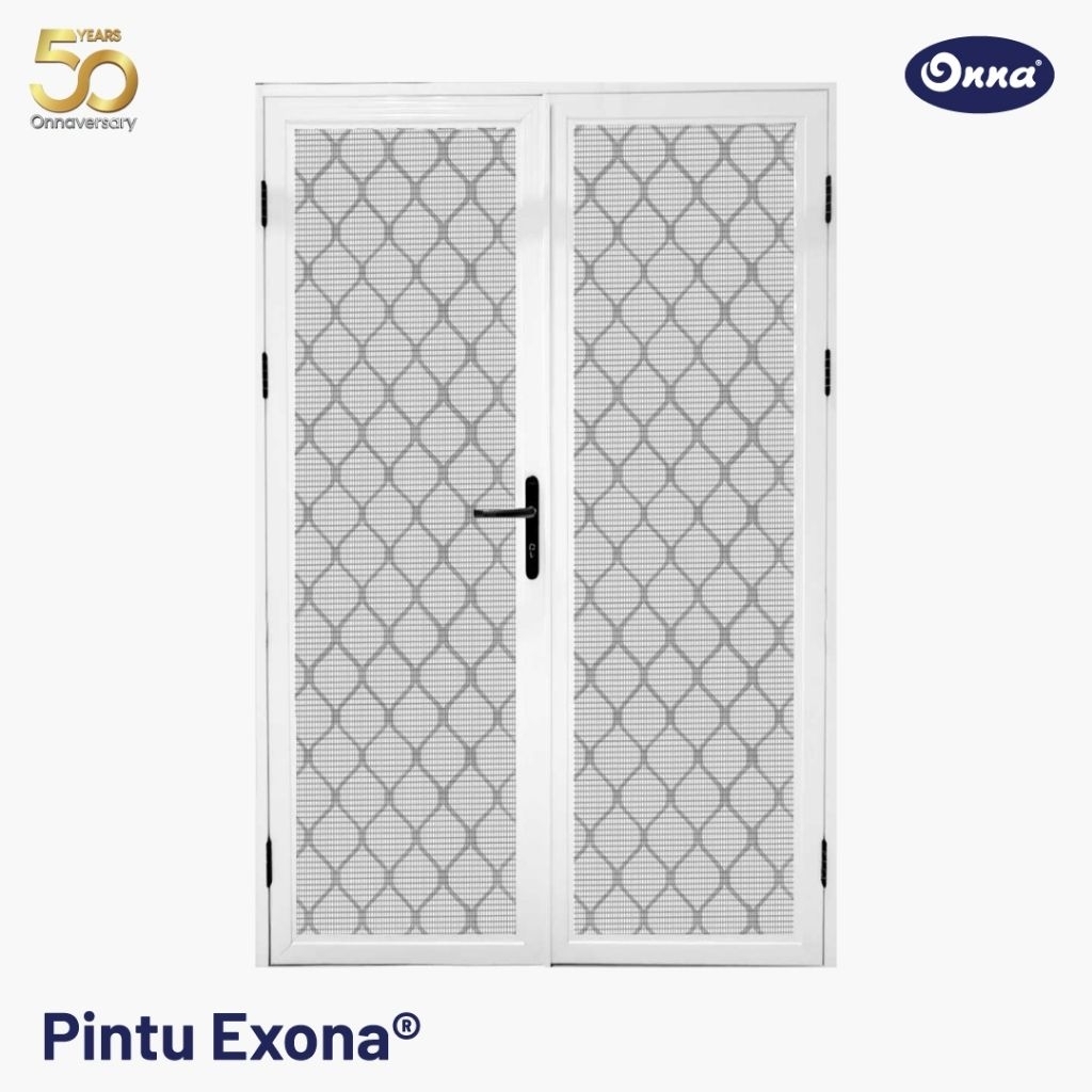 ONNA Pintu Exona Pintu Teralis Kasa Nyamuk Alumunium Minimalis Modern (Ukuran Custom)