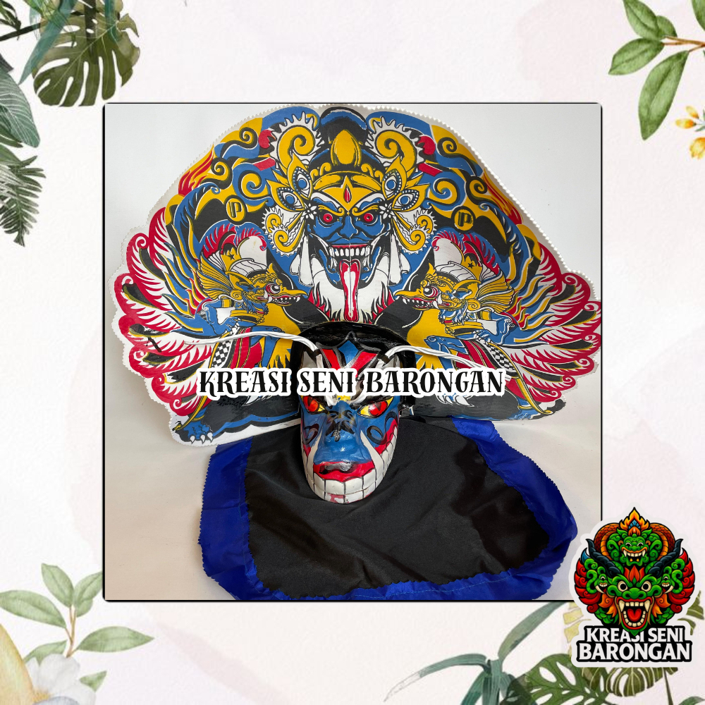 MAINAN TRADISIONAL ANAK BARONGAN / CAPLOKAN SPON MESSI BIRU | SUDAH INCLUDE KEMUL