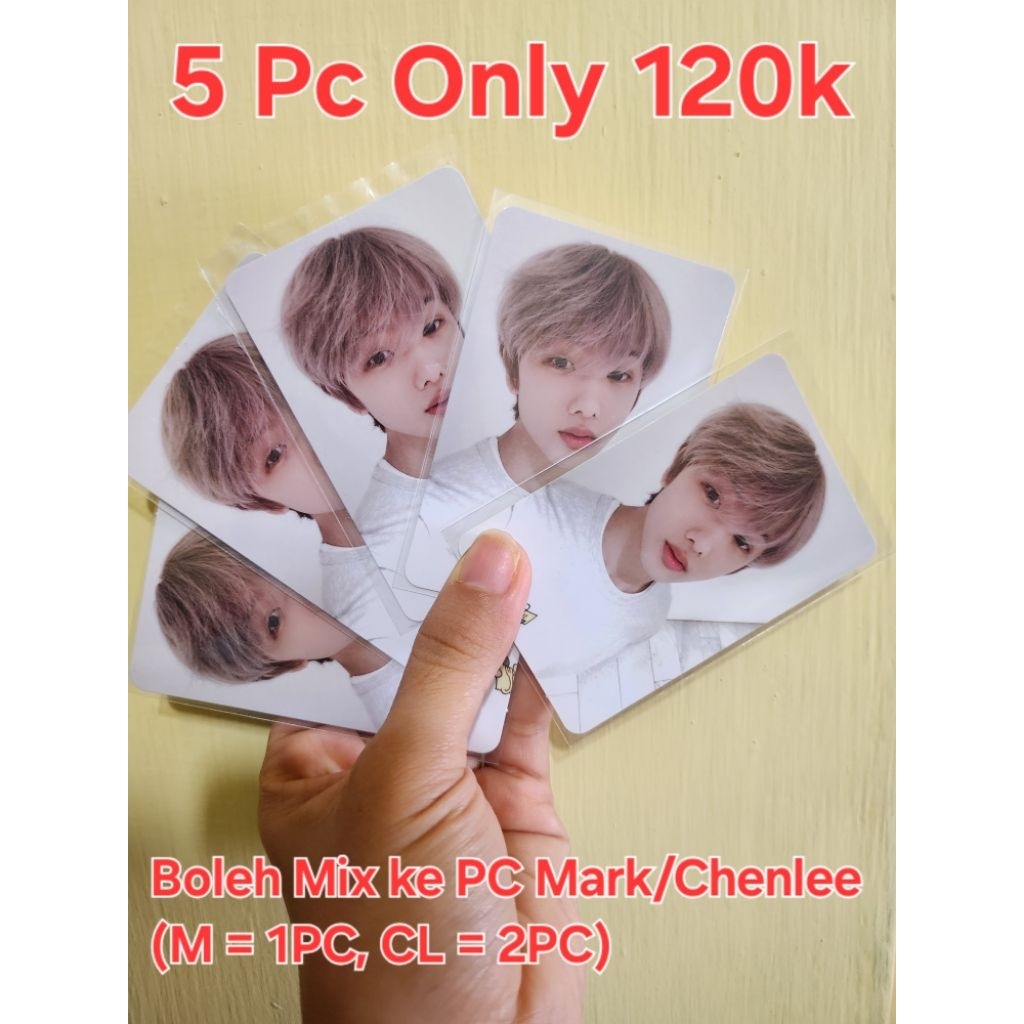 (BACA DESC ) Ready Stock  5 Official Photocard Jisung Cafe Nct dream Hot Sauce No damage Tag Pc Jisu