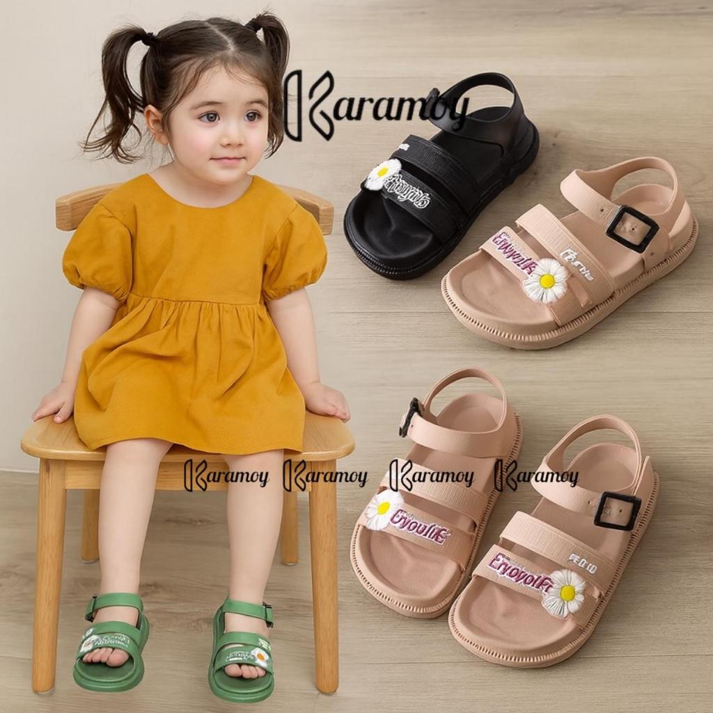 PROMO CUCI GUDANG DI MURAHIN HARGA PABRIK Sandal Tali Gunung Anak ENJOYLIFE / IROSE Bunga Jelly