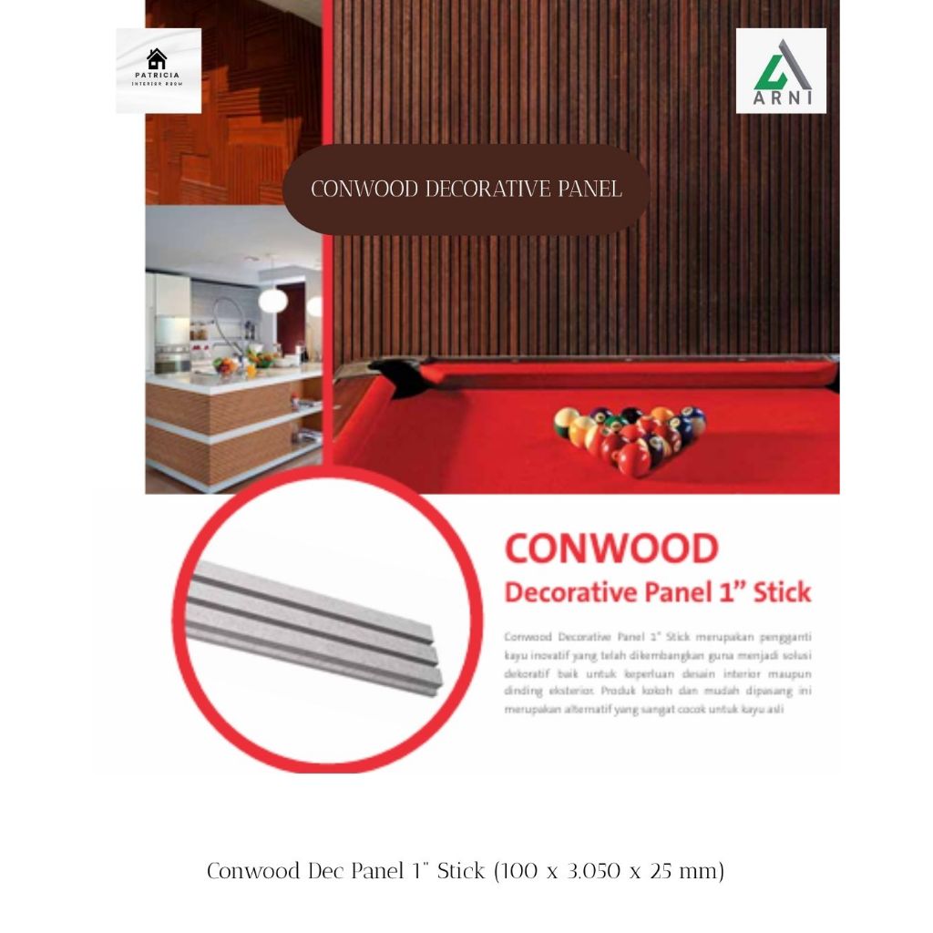 Conwood Panel Stick | Conwood Panel Dinding Eksterior & Interior