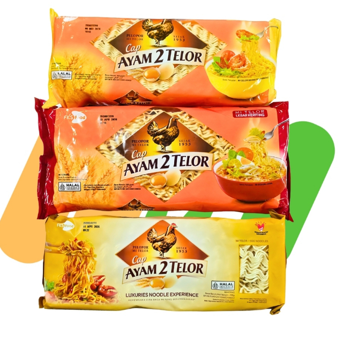 MIE TELUR CAP AYAM 2 TELOR / MIE YANG COCOK UNTUK SEGALA JENIS RESEP MASAKAN