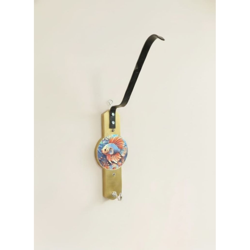 Terlaris Hiasan dinding cap koi gold