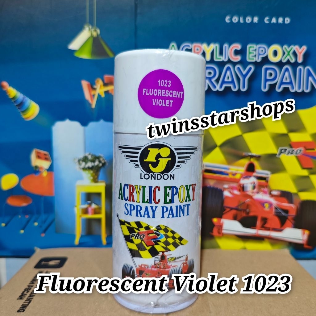 Pilok Pilox Pylox Cat Rj Fluorescent Violet 1023 Ungu Stabilo Glossy London Spray Paint 150cc