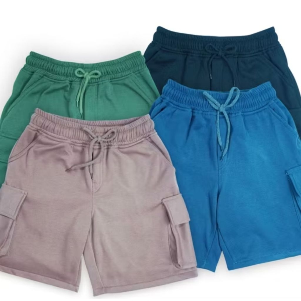 GR Celana Pendek Pria Cargo Katun Premium | Celana Santai Cowok Oversize Casual Harian Sport Jogger 