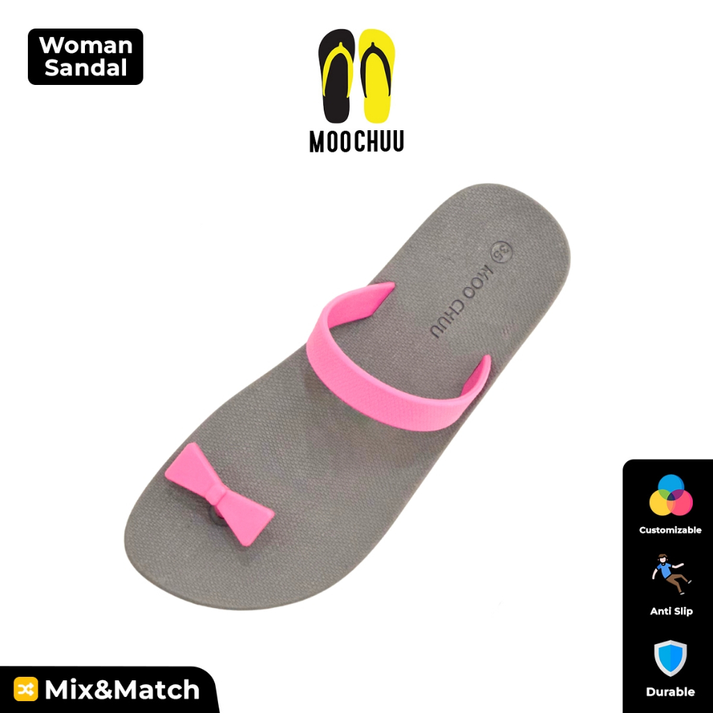 Moo Chuu Sandal Custom MC13 – Pilih Warna Tapak & Tali Sendiri
