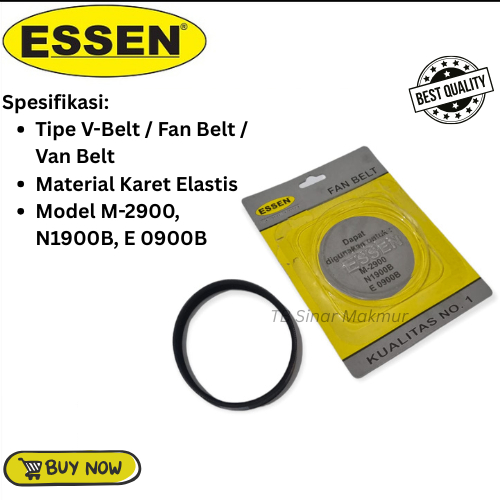 ESSEN V-Belt Mesin Serut Kayu Fanbelt Vanbelt Van Fan Ketam Sugu Pasah Planer