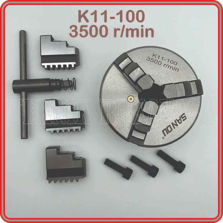K11-100 CHUCK BUBUT / CHUCK LATHE / CLAW BUBUT K11-100 MEREK SAN OU