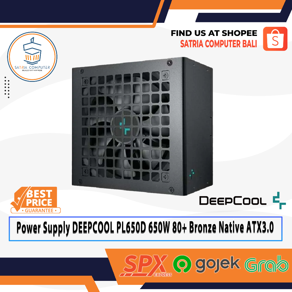 Power Supply DEEPCOOL PL650D 650W 80+ Bronze Native ATX3.0 R-PL650D-FC0B-EU