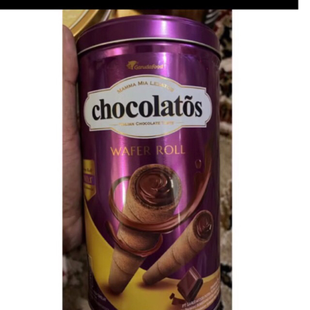 CHOCOLATOS WAFER ROLL KALENG