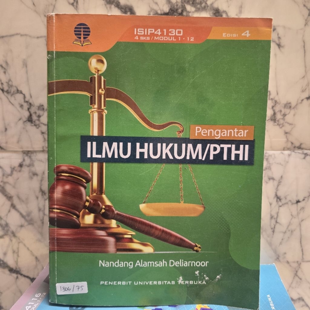 PENGANTAR ILMU HUKUM /PTHI EDISI 4 UNIVERSITAS TERBUKA