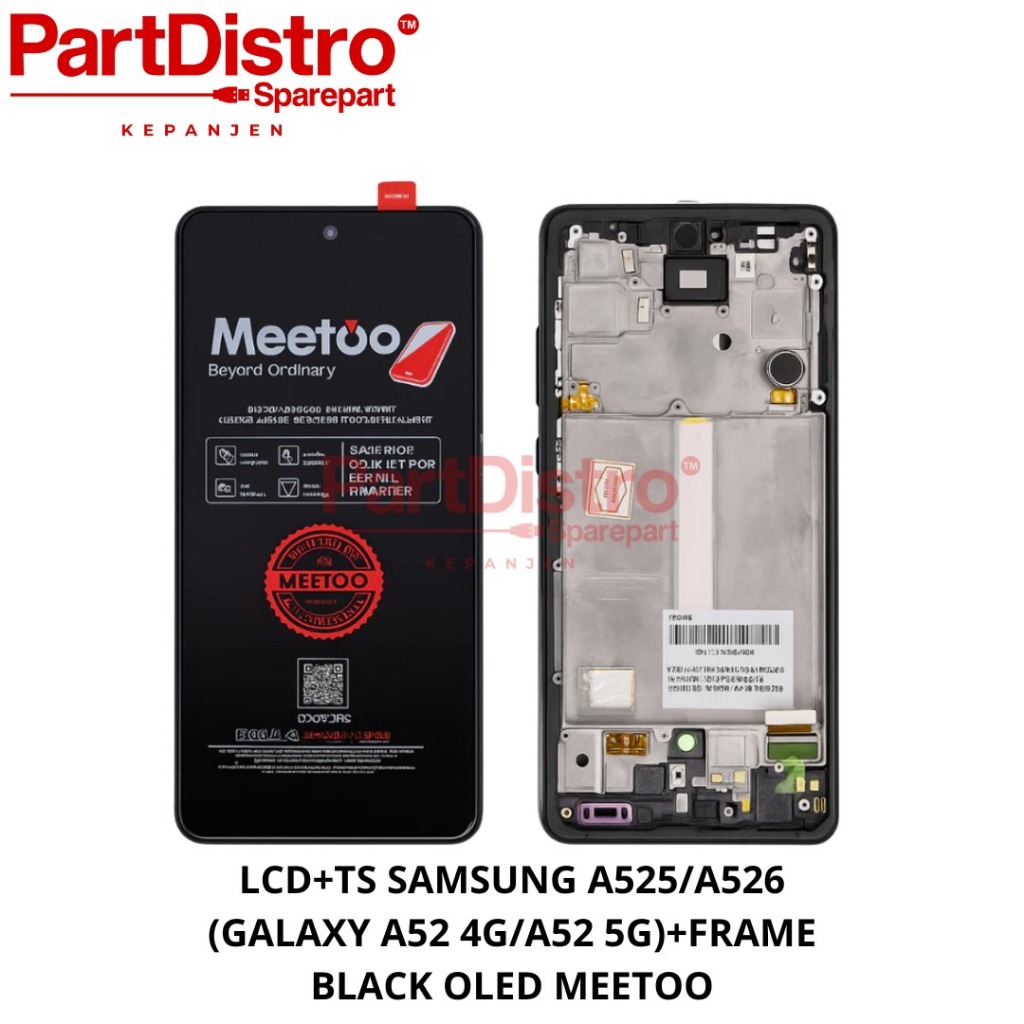 LCD+TS SAMSUNG A525/A526 (GALAXY A52 4G/A52 5G)+FRAME BLACK OLED MEETOO
