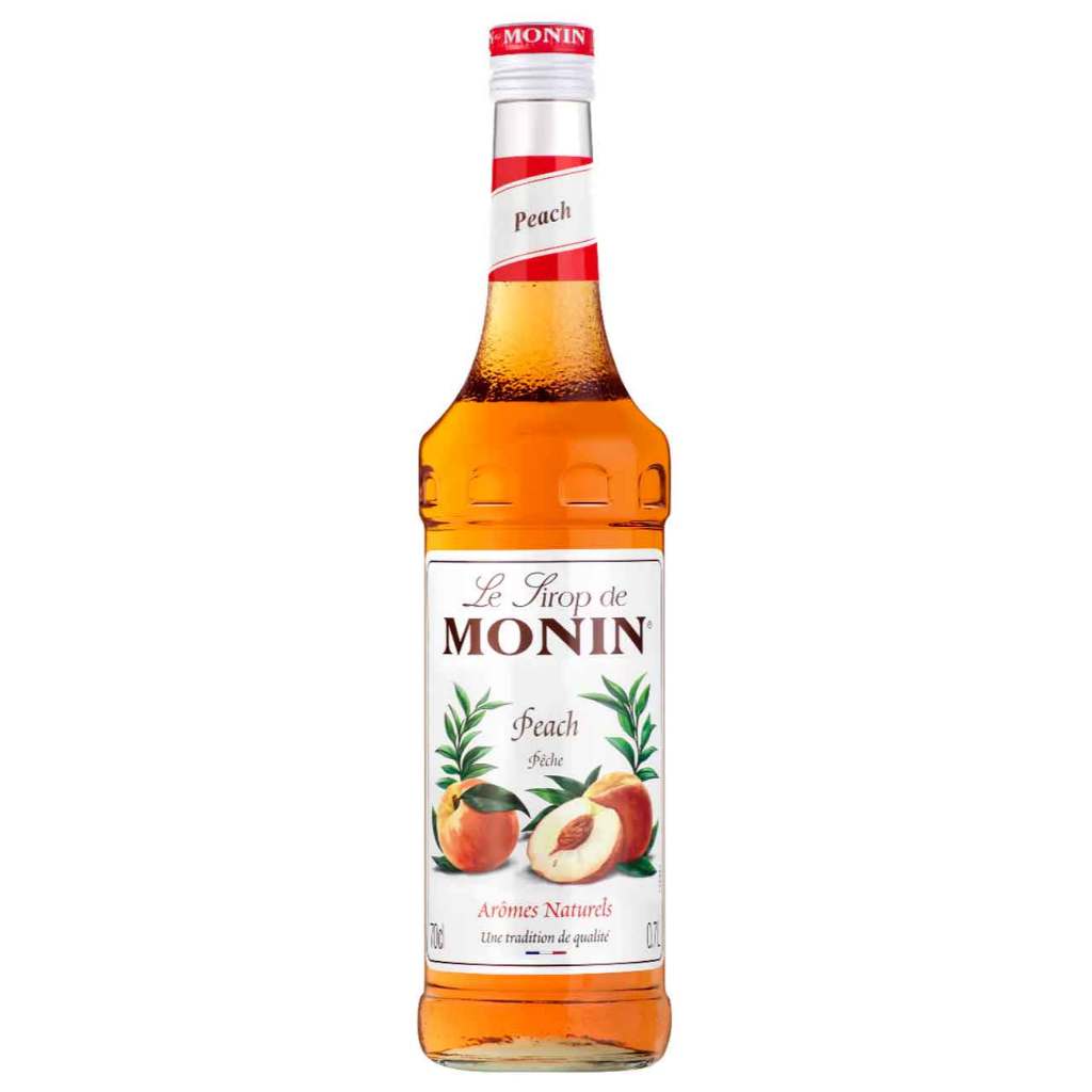Monin Peach Syrup 700ml - Perasa Minuman Sirup rasa buah persik