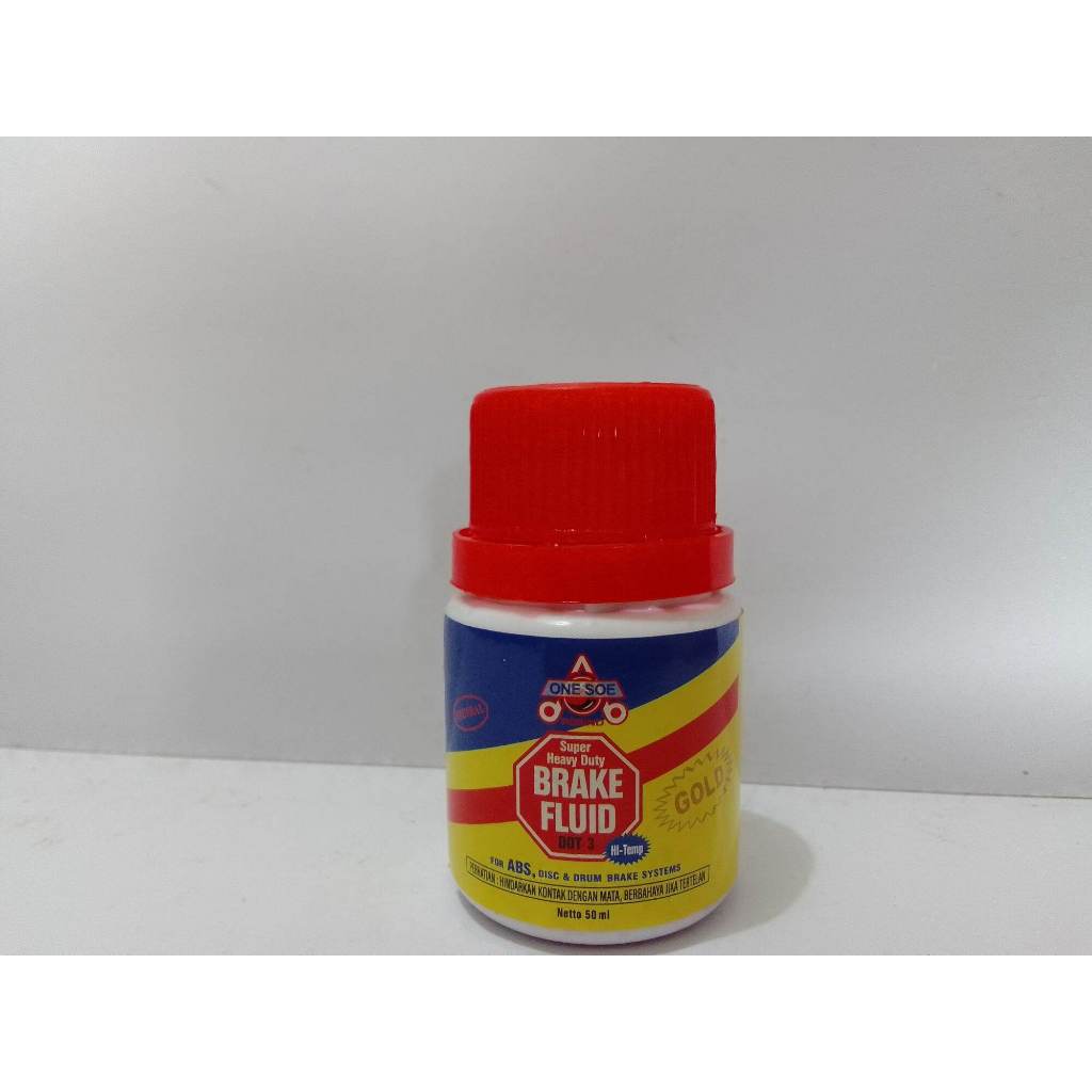 Minyak Rem Motor dan Mobil Dot 3 Warna Merah 50ML (Dijamin Asli)