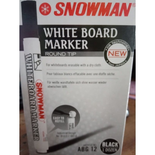 Spidol Non Permanen Snowman Spidol Non Permanent Snowman Hitam