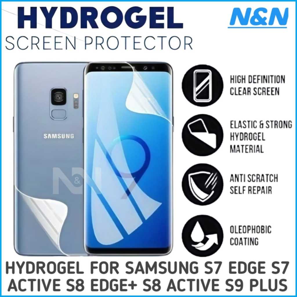 Anti Gores Hydrogel SAMSING S7 Edge S7 Active S8+ S8 Edge+ S8 Active S9 Plus Jelly Matte Bening Spy