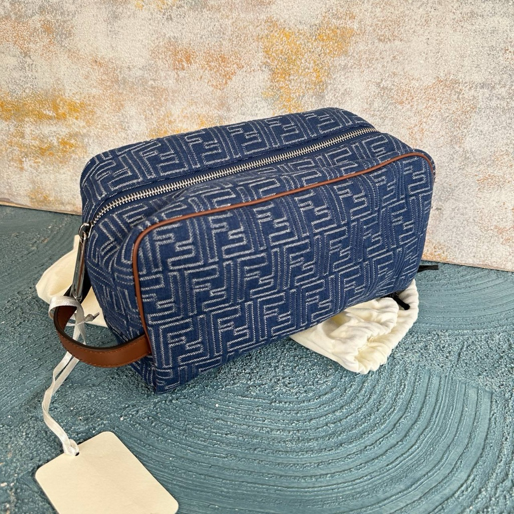 FENDI FF POUCH DENIM