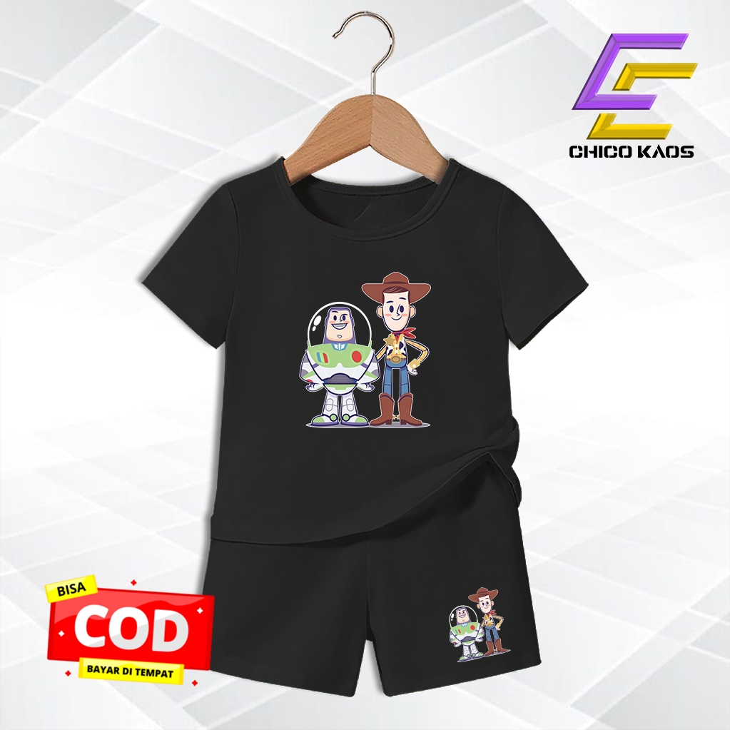 Baju Setelan anak toy story anak Laki-laki  - Kaos Distro Karakter toy story