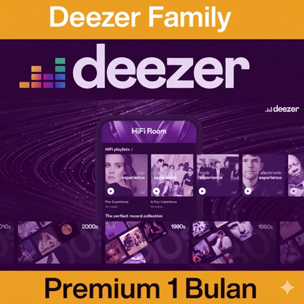 Deezer Premium 1 Bulan (Individu-Family) Original