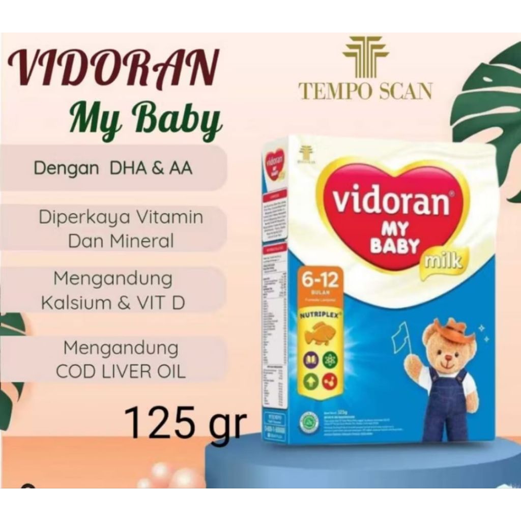 susu bayi vidoran usia 0 -6 bulan 125 gr