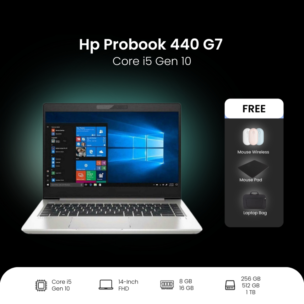 Hp Probook 440 G7 | Core i5 Gen 10 10210U