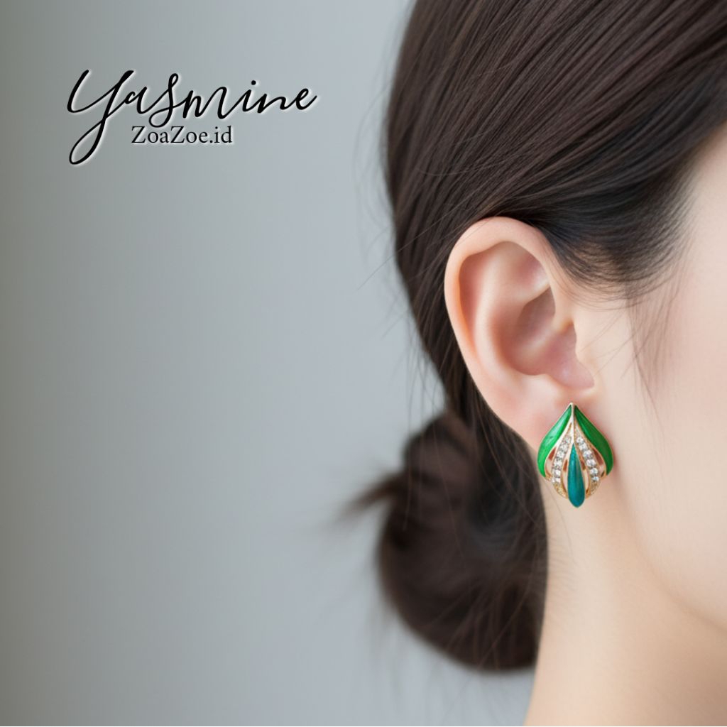 ZoaZoe.id | ANTING - Yasmine Earrings ZOE7 / Anting Korea / Anting Fashion / Anting Pesta