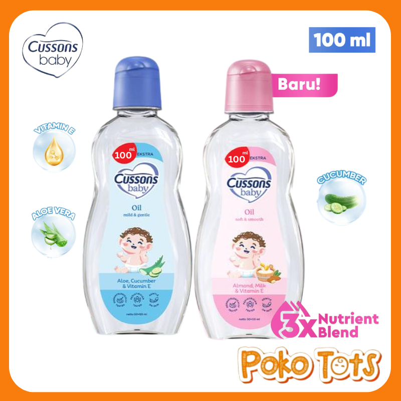 Cussons Baby Oil 100ml Extra 100ml Kemasan Ekstra Isi