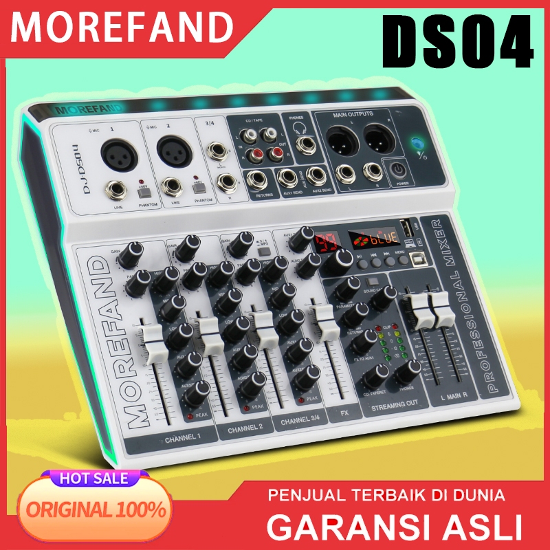 MIXER AUDIO profesional PM4 4 channel Penguat sinyal USB Penguat KTV Penguat kinerja panggungPenguat