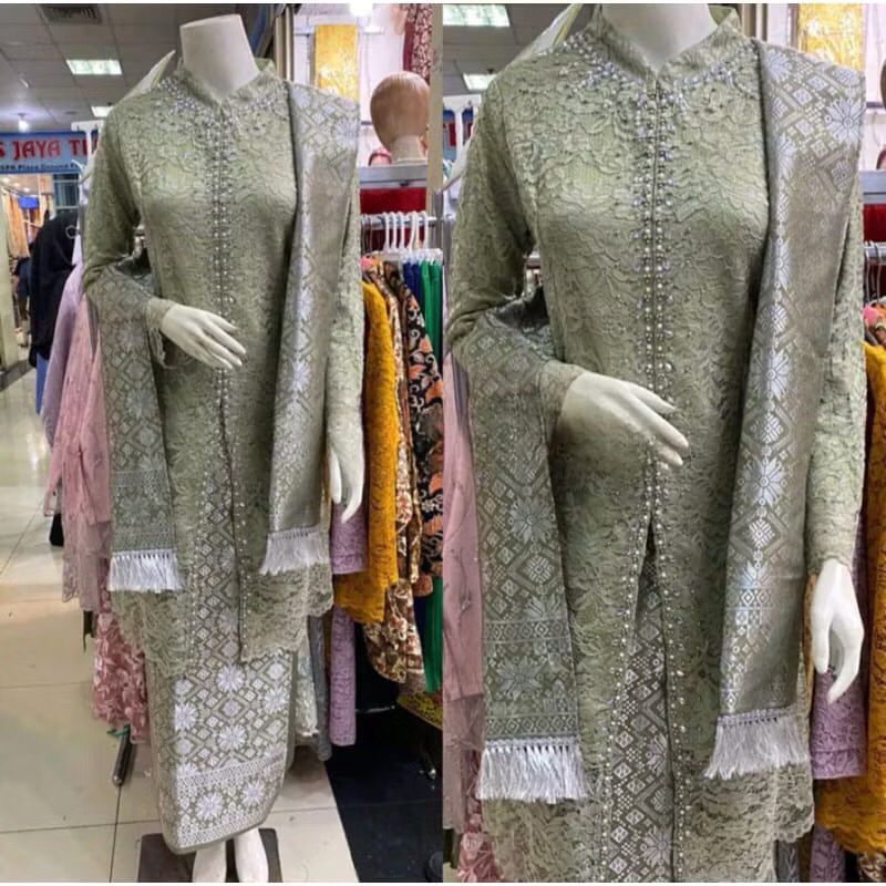 Kebaya Brukat Payet Hana Mewah Elegan / Kebaya Ibu Besan / Kebaya Lamaran