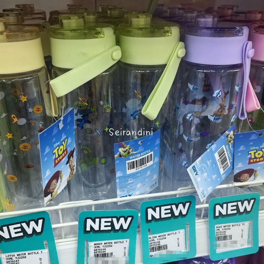NEW!! Water Bottle Botol Tumbler Disney Toy Story Woody Buzz Alien Lotso 700ml Tempat Air Minum Kado