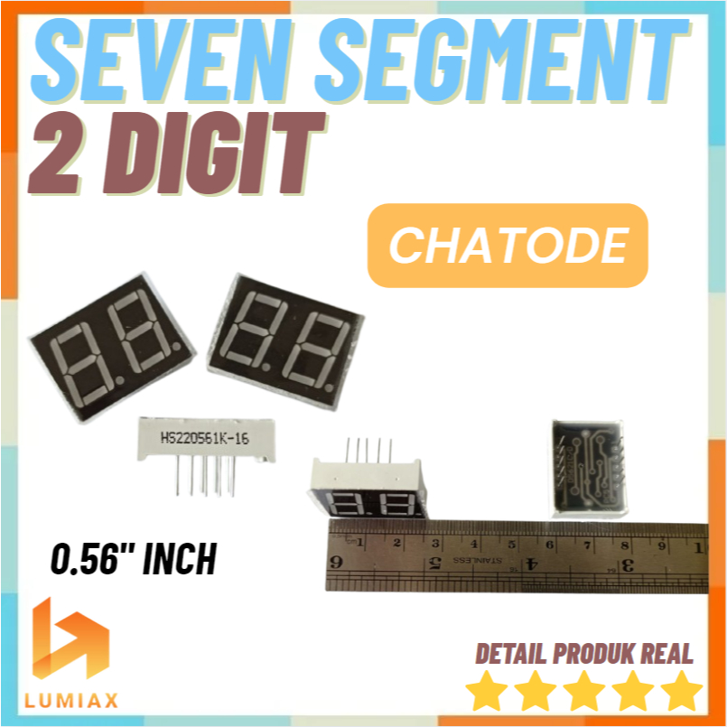2 Digit Seven Segment 0.36 Inch  7 Segmen Common Cathode Katoda