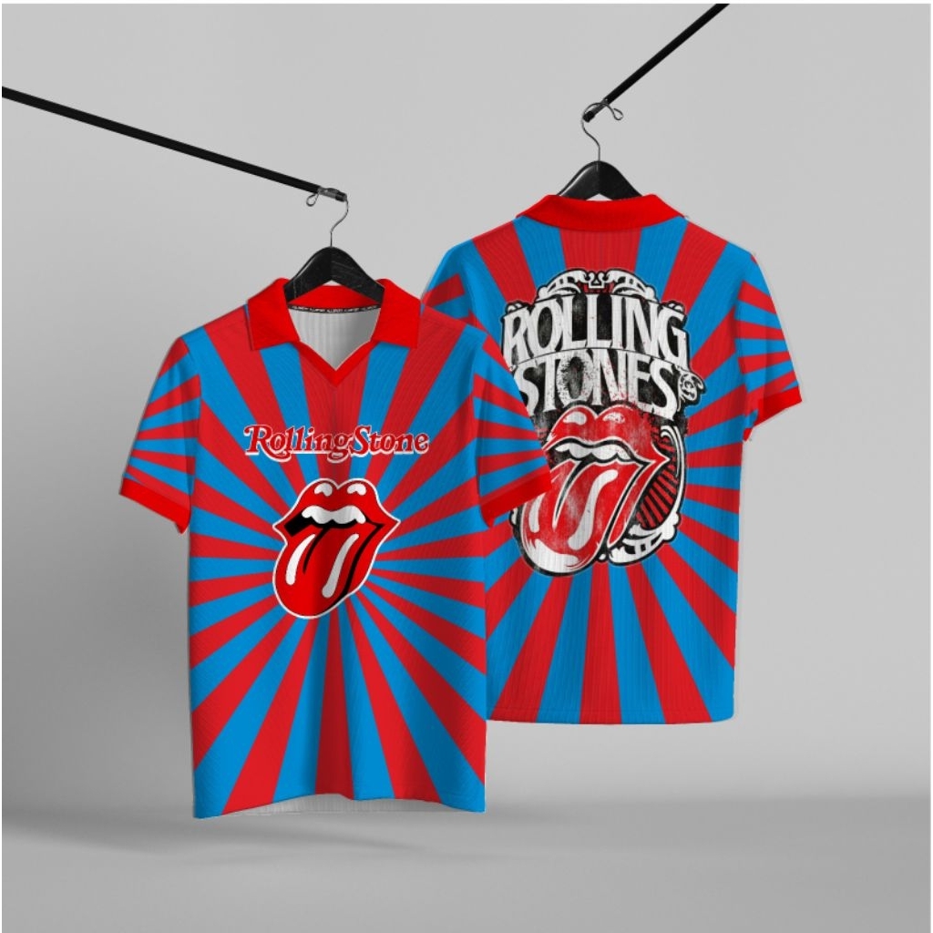 BAJU JERSEY BAND ROLLING STONES FULLPRINT UNISEKS