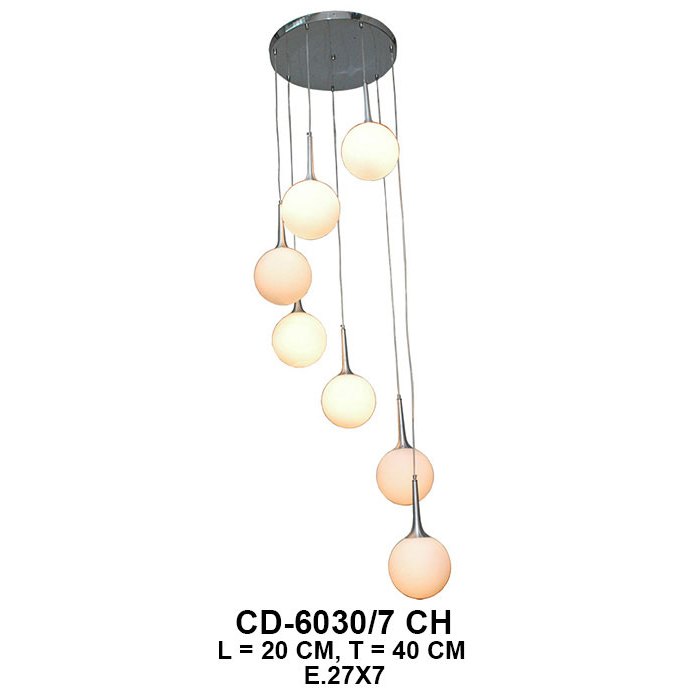 LUMINA Lampu Hias Lampu Gantung Fitting Lampu Lampu Gantung Model Minimalis - Type CD-6030/5 CH