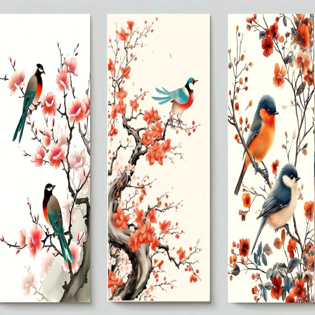 Hiasan Dinding 1Set 3pcs Burung Aesthetic Pajangan Dinding Ruangan Rumah Aesthetic Modern