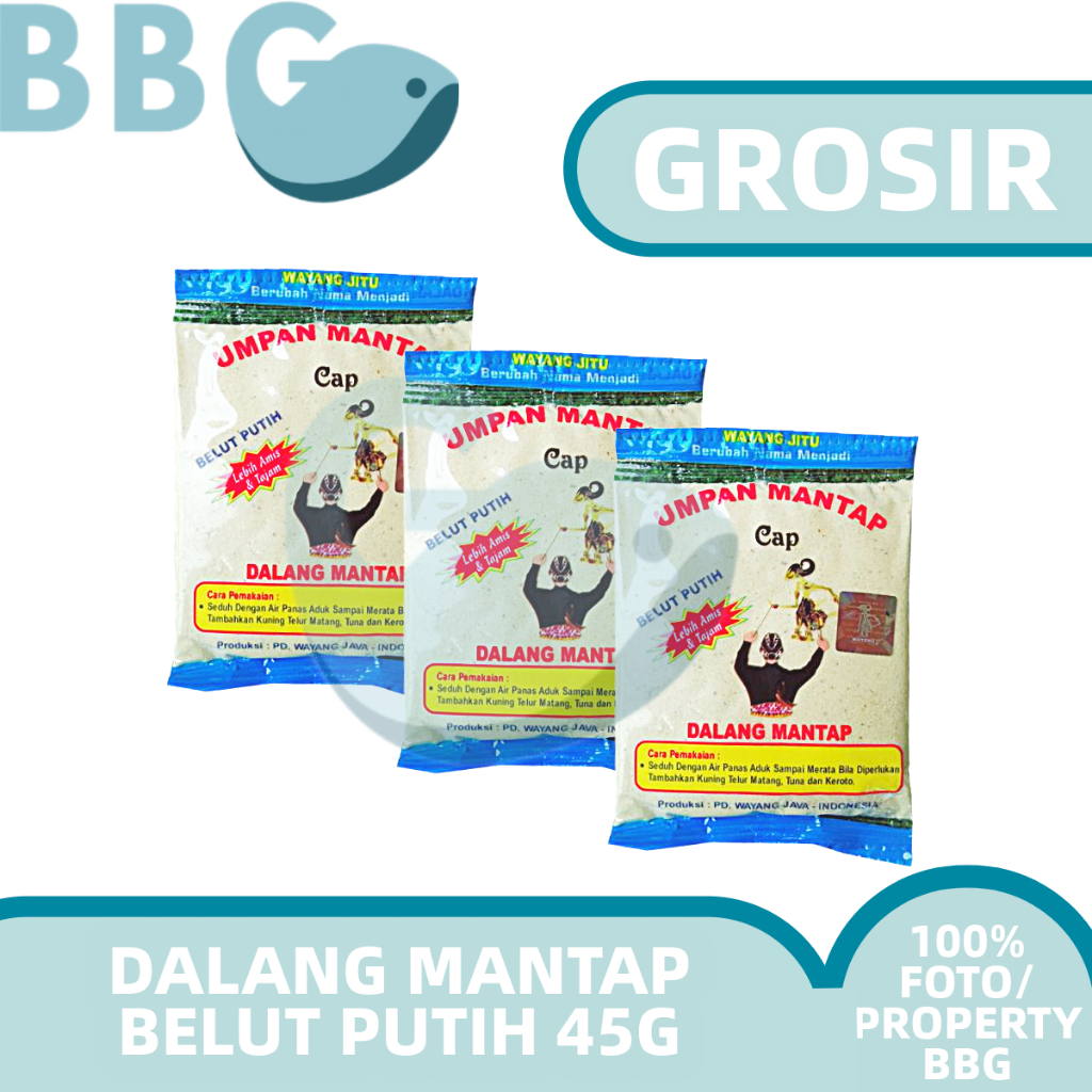 BBG GROSIR UMPAN DALANG MANTAP CAP WAYANG BELUT PUTIH