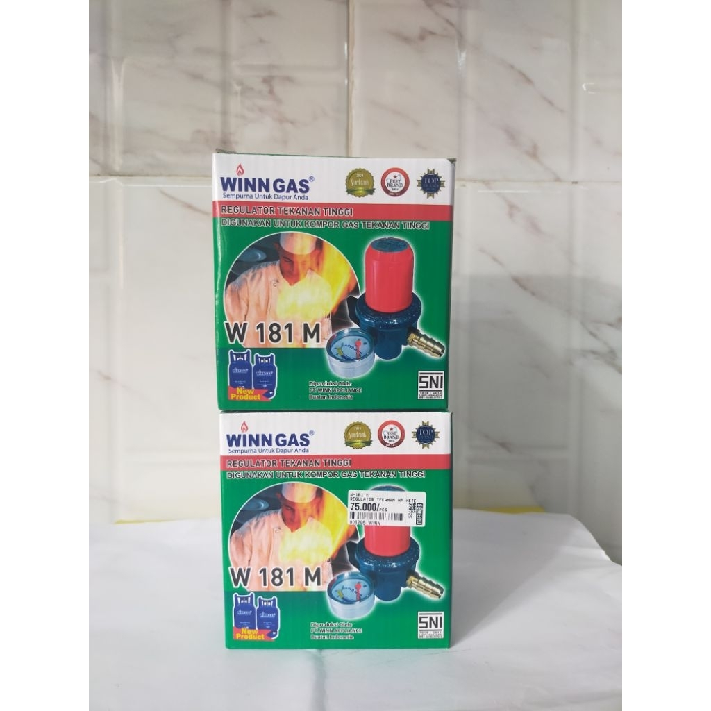 Winn Gas W-181M Regulator Tekanan Tinggi - Untuk Kompor Tekanan Tinggi/Kompor Rinnai/Kompor Resto