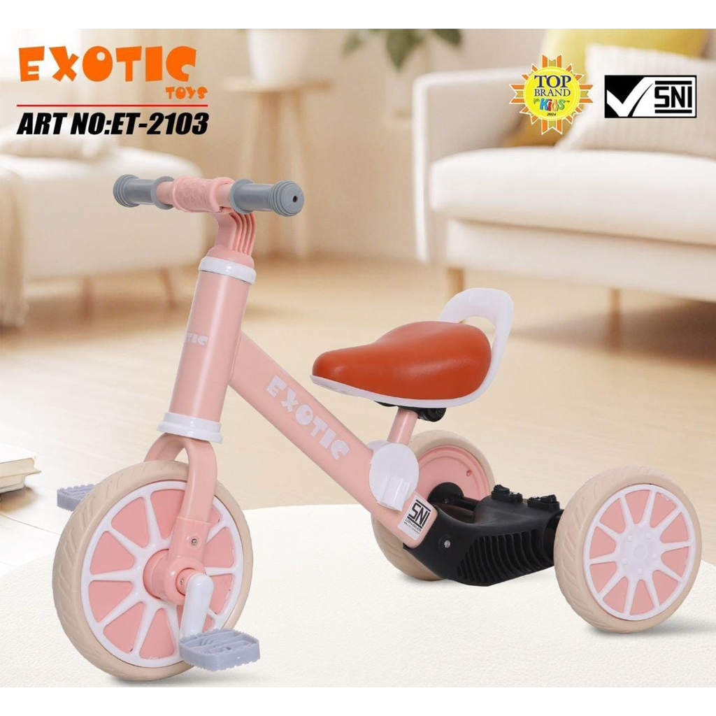 SEPEDA ANAK RODA TIGA 3IN1 BALANCE BIKE ET2103 ET 2103 ET2103 AT7905 AT 7905