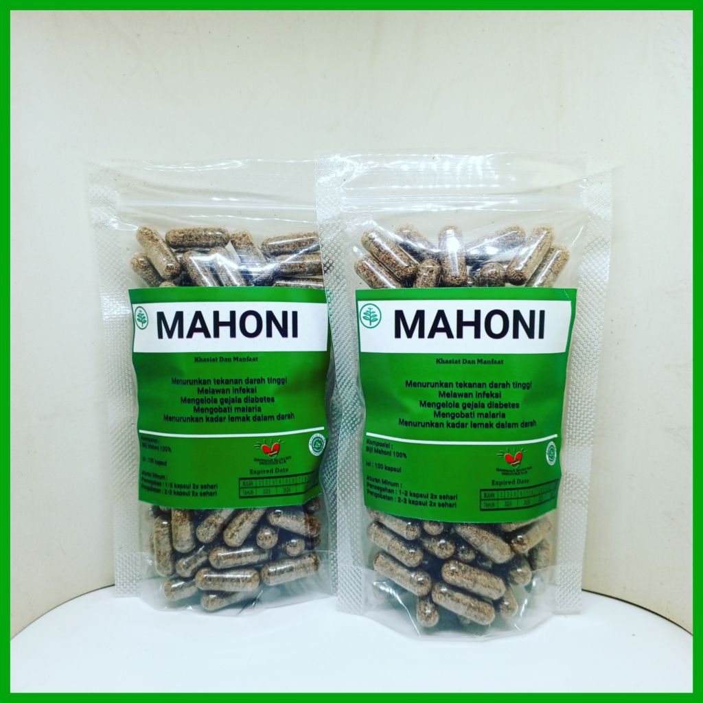 herbal mahoni isi 100 kapsul