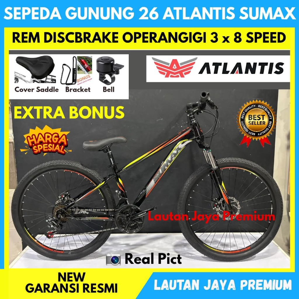 Sepeda Gunung MTB 26 AT Sumax Rem Discbrake Terbaru