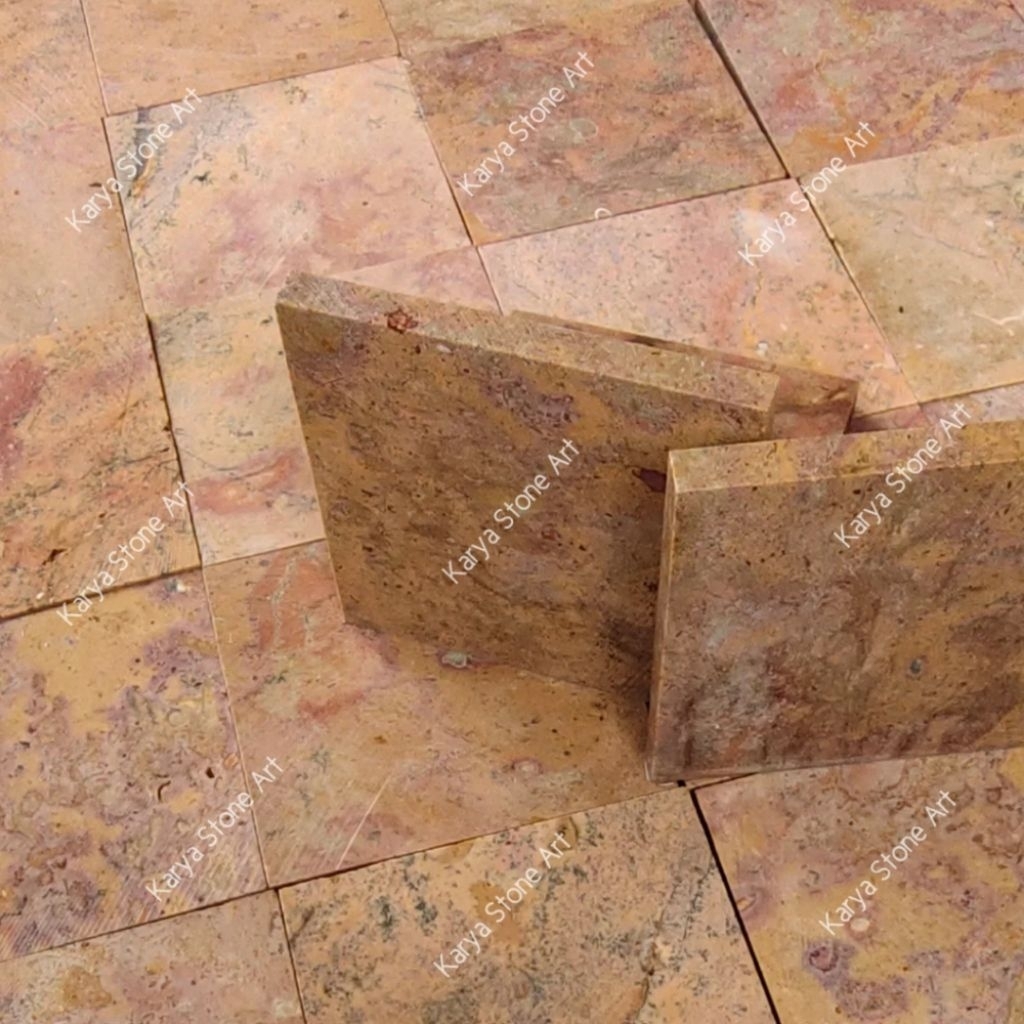 Lantai Marmer Merah Tulungagung 10x10x2cm | Marmer Lantai | Marmer Merah