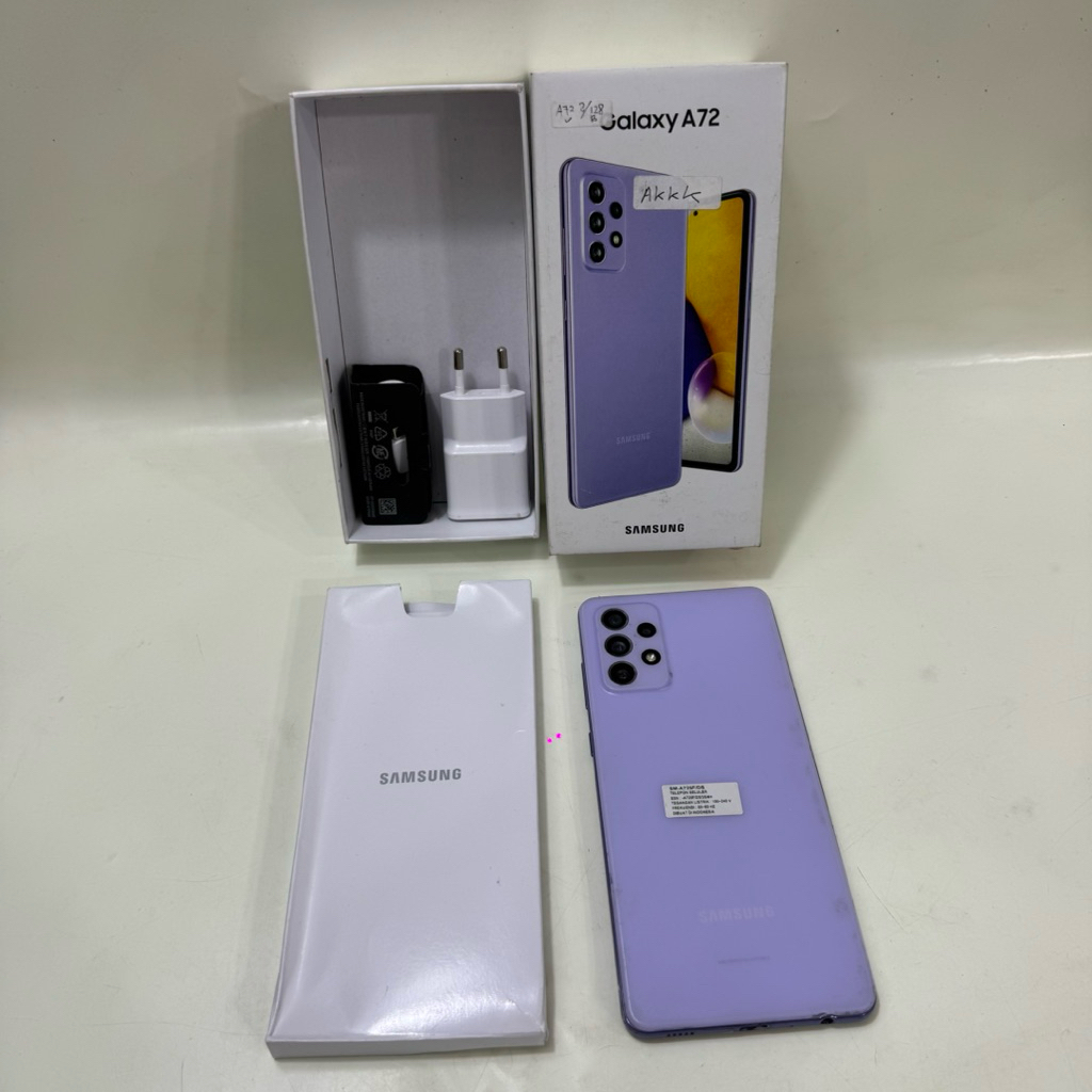 Samsung Galaxy A72 8/128gb Fullset Second Garansi Resmi