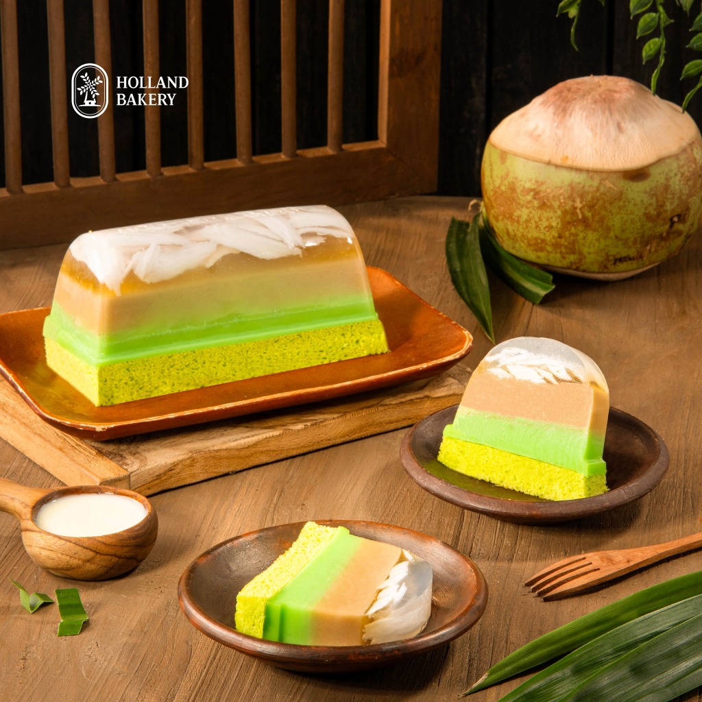 Holland Bakery Kelapa Pandan Pudding