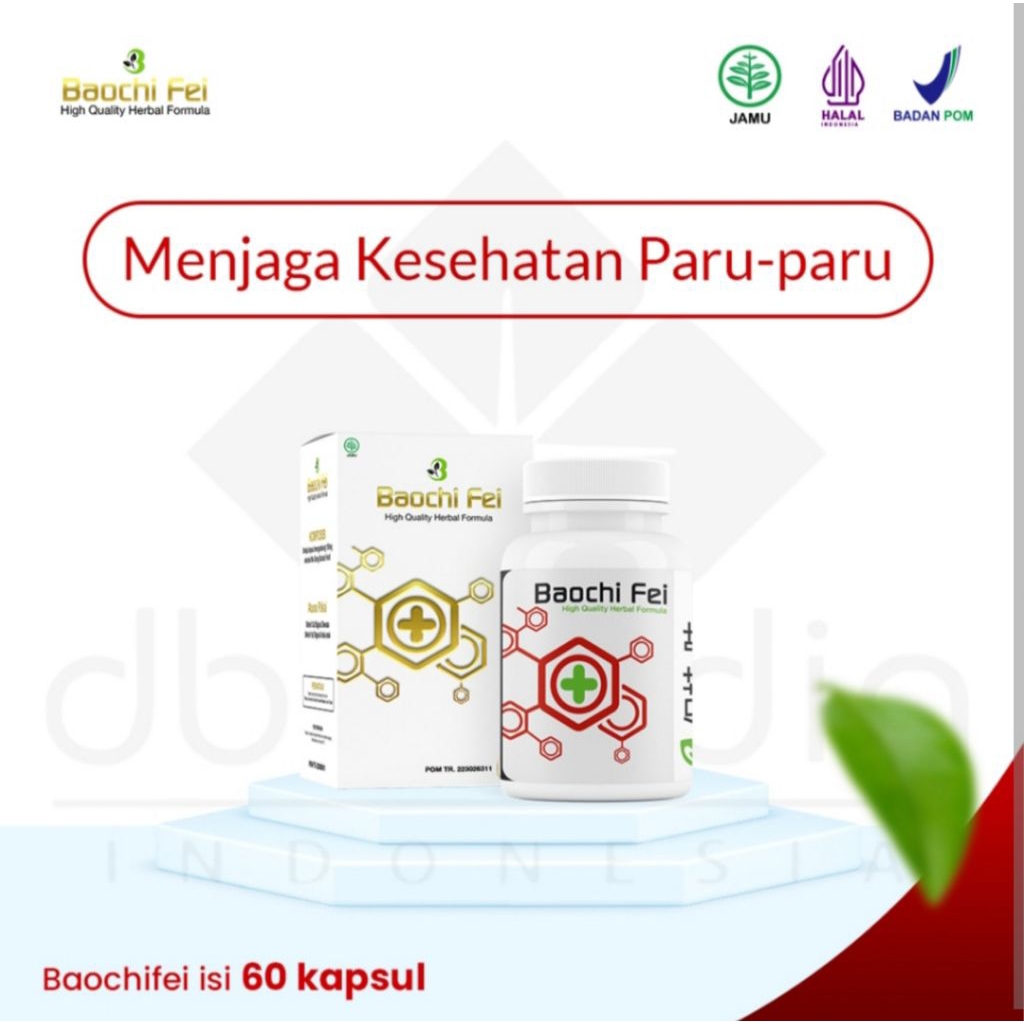 Baochi fei Obat Bronkitis Batuk TBC Dan Paru Paru 60 Kapsul Baochi fei Obat Sesak Nafas Paru Paru Ba
