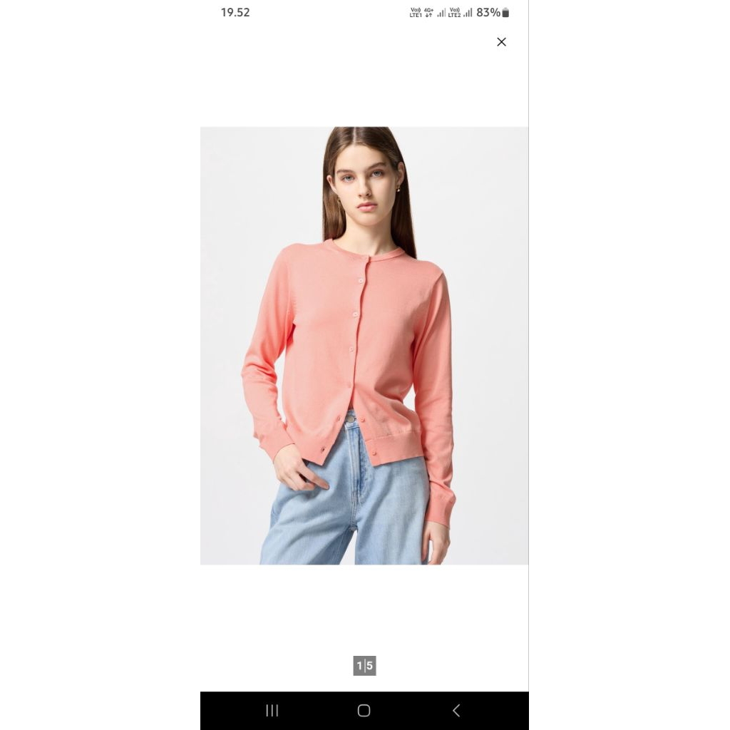 uniqlo cardigan uv protection original